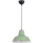 Fer Avize No33 Modern Tasarım Cafe - Mutfak - Salon - Oturma Odası - Metal Yeşil Içi Beyaz Tekli Avize