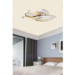 Fer Avize Noris Modern Tasarım Eskitme Renk Salon Mutfak Hol Beyaz Led 3 Lü Avize