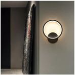 Fer Avize Polina Modern Tasarım Siyah Renk Gün Işığı Ledli Banyo - Mutfak - Salon Led Duvar Aplik