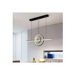 Fer Avize Rafael Modern Tasarım Siyah Renk Beyaz Ledli Cafe - Mutfak - Salon Led Avize