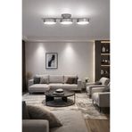 Fer Avize Sual Led Avize 3 Renk Işık Veren Enerji Tasarruflu 3Lü Modern Avize Salon Hol Cafe Oturma Odası