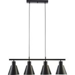 Fer Avize Trend Modern Metal Sıvama Sarkıt 4'lü Avize - Siyah