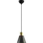 Fer Avize Trend Modern Tasarım Cafe - Mutfak Siyah Gold Renk Tekli Avize - Altın - Siyah