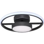 Fer Avize Ufo Ledli Modern Avize Enerji Tasarruflu Hol Giyinme Odası Salon Çocuk Odası Cafe Beyaz Işık - Siyah - Tekli