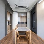 Fer Avize Yaren Modern Tasarım Siyah Renk Beyaz Ledli Yatak Odası - Cafe - Mutfak - Salon Led Avize