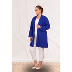 Ferace Blazer Buyuk Beden Kadin Ceket Tesettur Ceket Blazer Mavi