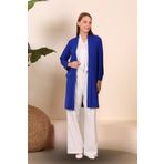 Ferace Kadin Tesettur Ceket Blazer Ceket Tesettur Blazer Kadin Mavi