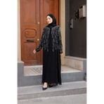 Feracem Yağmur 2 li abaya takım Suzanna kumaş taş işlemeli 38/60 Beden