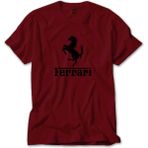 Ferari Logo Kırmızı Tişört Liyada - S