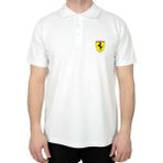 Ferari Logo Polo Yaka Beyaz Tişört - XL
