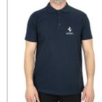 Ferari Logo Polo Yaka Lacivert Tişört - XL