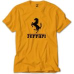 Ferari Logo Sarı Tişört Liyada - 5XL