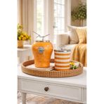 ferayhome Dekoratif Obje Aslanlı Şah Küp Soft Sarı Mermer Silindir Soft Sarı Zebra GÜMÜŞ - Feray Home