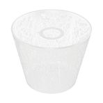 Ferforje Abajur, ağaç şeklindeki Desen, E27 Masa lambaları Için oyulmuş Dekoratif Kapak, Yatak odası Başucu Dekoru Için (WHITE)