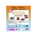 ferhat0 Fantom DC 3000 Sessiz Elektrikli Süpürge 20 Ad Kumaş Toz Torbası 20 Ad