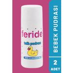 Feride 2 Adet Pişik Pudrası Gül Kokulu 75 Gr