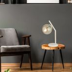Feris Beyaz Silme Bal Camlı Masa Lambası Salon-Yatak Odası Modern Abajur