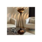 Ferisa Home Modern Ahşap Lambader Tripod Ayaklı Dekoratif Salon Lambası Bohem Minimalist Köşe Lambası