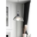 Ferisa Home Modern Beyaz Sarkıt Avize E27 Duy Tekli Mutfak Salon Yatak Odası Koridor Aydınlatma (Füme)
