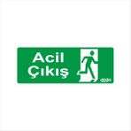 Ferizli Reklam Acil Çıkış Iş Güvenliği Levhaları – Uyarı ve Ikaz Tabelaları (15×36, 44×19 Cm) - 15x36Cm - 2.5mm Foreks (Dekota)