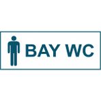 Ferizli Reklam Bay Wc Kapı Isimliği Yönlendirme Levhası - Iş Güvenliği Levhaları – Uyarı ve Ikaz Tabelaları (25X10 Cm) - Foreks