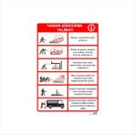 Ferizli Reklam Yangın Söndürme Talimatı Iş Güvenliği Levhaları – Uyarı ve Ikaz Tabelaları (25×35, 35×50, 50×70 Cm) - 35x50 Cm - Aluminyum Kompozit