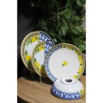 Fermato Lemon Platin 24 Parça Yemek Takımı