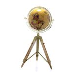 fermershop Tripod Standlı Dönen Dünya YerKüre Harita Çok Renkli