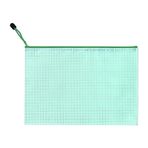 Fermuar cüzdanı Örgü Fermuarlı Dosya Çantası 10 adet Çok Renkli Plastik Okul Ofis Seyahati için(10PCS-Green)