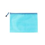 Fermuar cüzdanı Örgü Fermuarlı Dosya Çantası Plastik Belge Kılıfı Çok Renkli Çoklu Boyutlar(Blue,Bill(10.5CMX23.5CM))