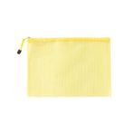 Fermuar cüzdanı Örgü Fermuarlı Dosya Çantası Plastik Belge Kılıfı Çok Renkli Çoklu Boyutlar(Yellow,B8(9.5CMX13.5CM))