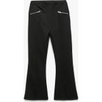 Fermuar Detaylı Viskon Karışımlı Ispanyol Paça Pantolon - Siyah - Slim - 11 - 12 Yaş