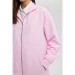 Fermuarlı Ince Krep Ceket - 42 - Pembe