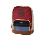 Fermuarlı Ön Cepli Design Salaş Unisex Vintage Kanvas Sırt Çantası -MOONVNTG (Bordo) 10