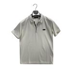 Fermuarlı Yakalı Slim Fit Kısa Kol Erkek Tişört-6816 BEYAZ 3XL