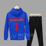 Fernando Muslera Futbol 1 Numara Forma Baskılı Unisex Kapüşonlu Spor Sweatshirt Eşofman Takımı - Mavi