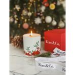 Fern&Co. Red Berry Collection Vanilya Kokulu Mum / Limited Edition-Hediye Kutulu - Kırmızı - Beyaz - 1 Adet