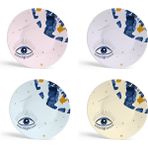 Fern&Co. Spirit Eye Collection Colorblock 4’lü Tatlı Tabağı - 4 Adet