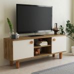Ferniso 138 cm Bohem Tv Ünitesi Ceviz Beyaz
