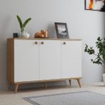Ferniso Fernıso Bohem 120 cm Konsol - Beyaz - Ceviz