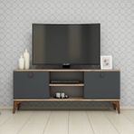 Ferniso Mobilya 120 cm Modern Tasarımlı Tv Ünitesi Açık Gri Suntalam Malzemeden Üretilmiştir