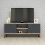 Ferniso Mobilya 120 cm Tv Ünitesi Çam-Antrasit - Açık Gri