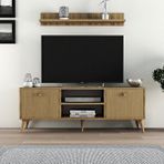 Ferniso Mobilya 138 Cm Tv Ünitesi Alba Çizgili Kapak Ceviz