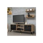 Ferniso Mobilya 138 Cm Tv Ünitesi (Raflı)Çam-Mermer Desen