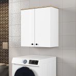 Ferniso Mobilya Beyaz Banyo Dolabı 2 Kapaklı Modern Tasarım Dayanıklı Malzeme ile
