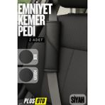 Ferno Emniyet Kemer Pedi 2 Adet Cırtlı Emniyet Kemer Kılıfı Omuz ve Boyun Koruyucu - Siyah