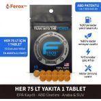 Ferox Fuel Tabs / Yakıt Tasarrufu / Motor ve Turbo Koruyucu / Enjektör Temizleme / Benzin & Dizel / 1 Adet Tablet = 75 Litre / 10 Adet Tablet
