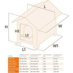 Ferplast Domus 127,5x113x109,5 cm Maksi Köpek Kulübesi