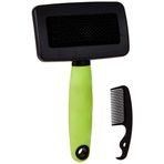 Ferplast Gro 5802 İnce Metal Dişli Kedi Tarağı, M, Green