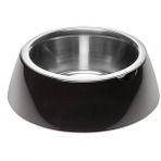 Ferplast Jolie Kedi ve Köpekler için Çelik Mama ve Su Kabı - Medium 900 Ml Siyah